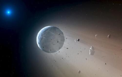 科学家发现白矮星吞食行星碎片