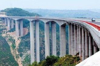 亚洲第一高墩大桥，赫章特大桥(最高墩高195米)