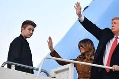 梅拉尼娅一家三口亮相！13岁儿子个子超190公分，穿着夹克又帅了