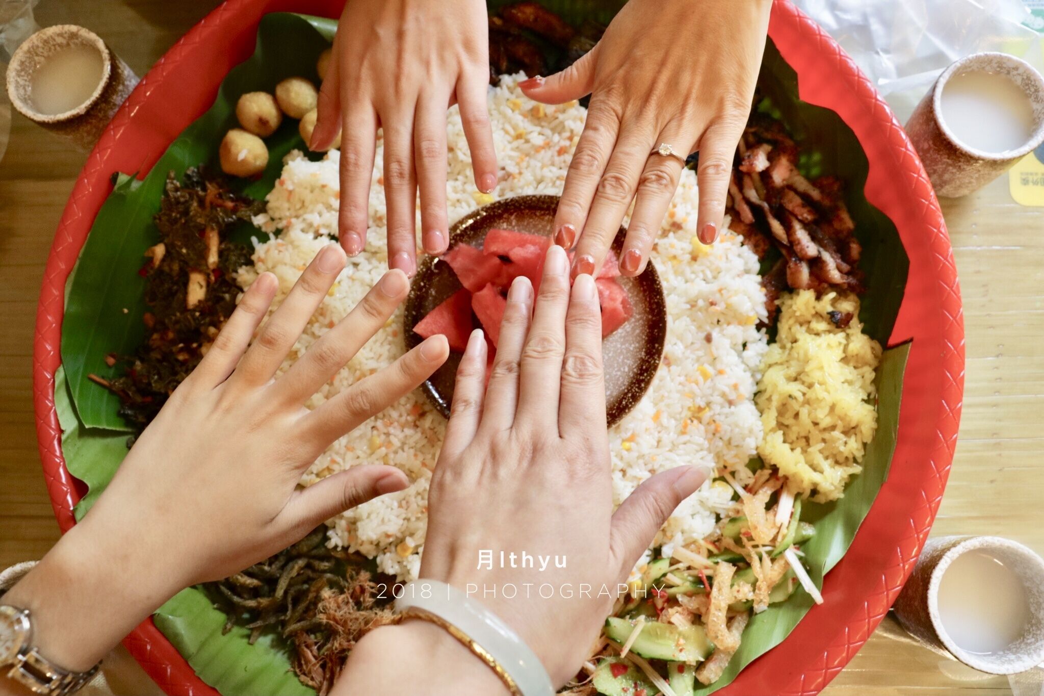 在大理的第一餐吃的是傣族手抓饭，没想到挺好吃的