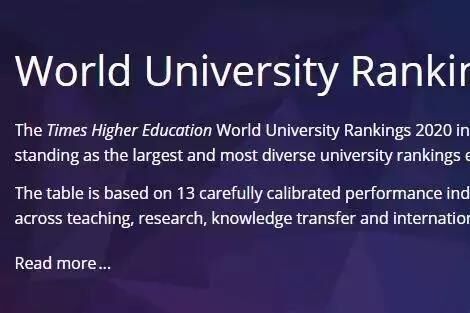 重磅！2020年泰晤士世界大学排名发布！加州理工升至TOP2！