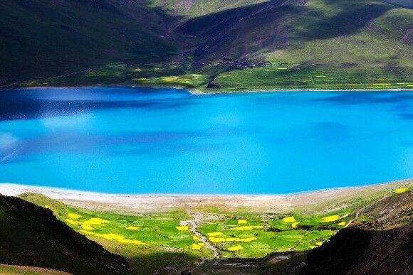 西藏这湖泊比北京朝阳区面积还要大，据说湖中鱼类蕴藏量可达8亿多斤