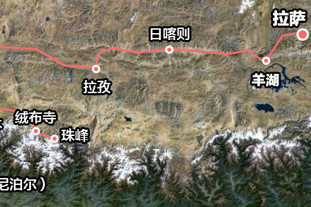 从拉萨到珠峰大本营应该如何乘车，沿途都会经过哪些景点
