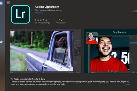 消息：Adobe Lightroom 登陆 Mac App Store
