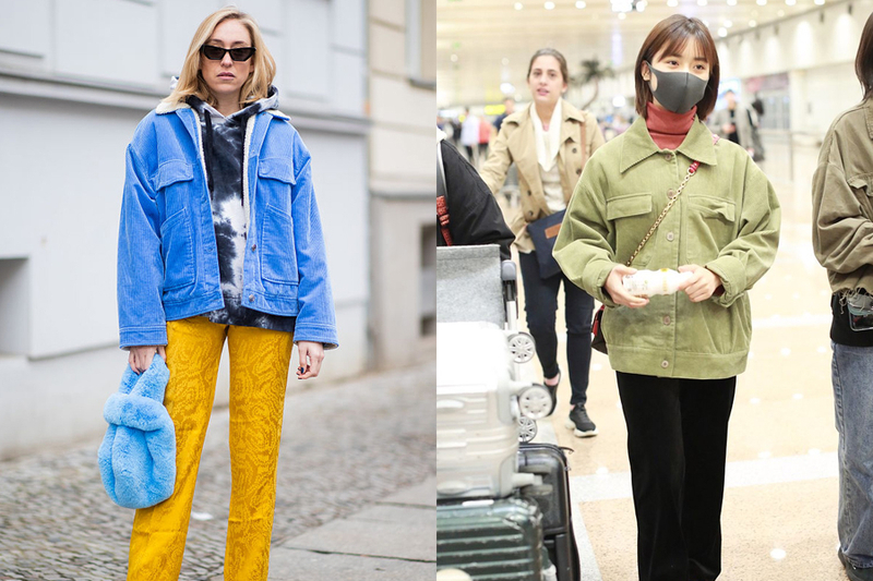 小时候被嫌弃的灯芯绒，现在却让你美得高级，它与冬天更配哦