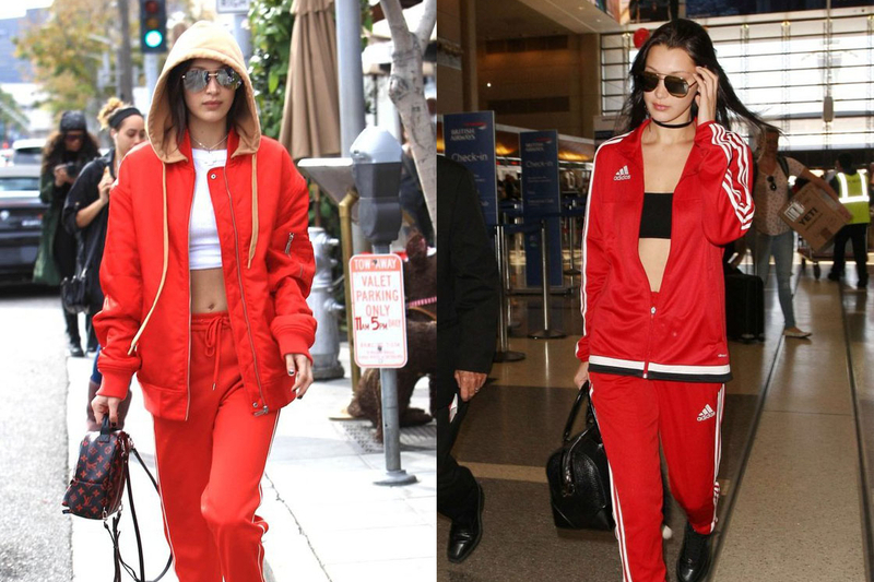 休闲舒适的运动裤让贝拉穿出了时髦感，今年就要这样的时尚态度