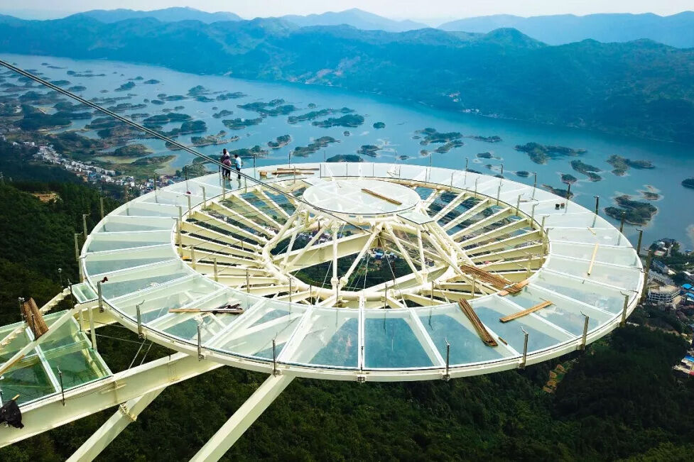 全景俯瞰千座岛屿，湖北新地标“天空之城”国庆前就竣工啦！