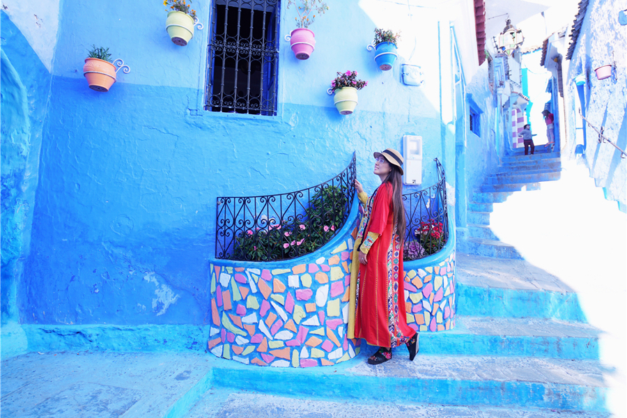 非洲有一个蓝色阿拉伯童话小镇，在这里寻找属于你的浪漫故事