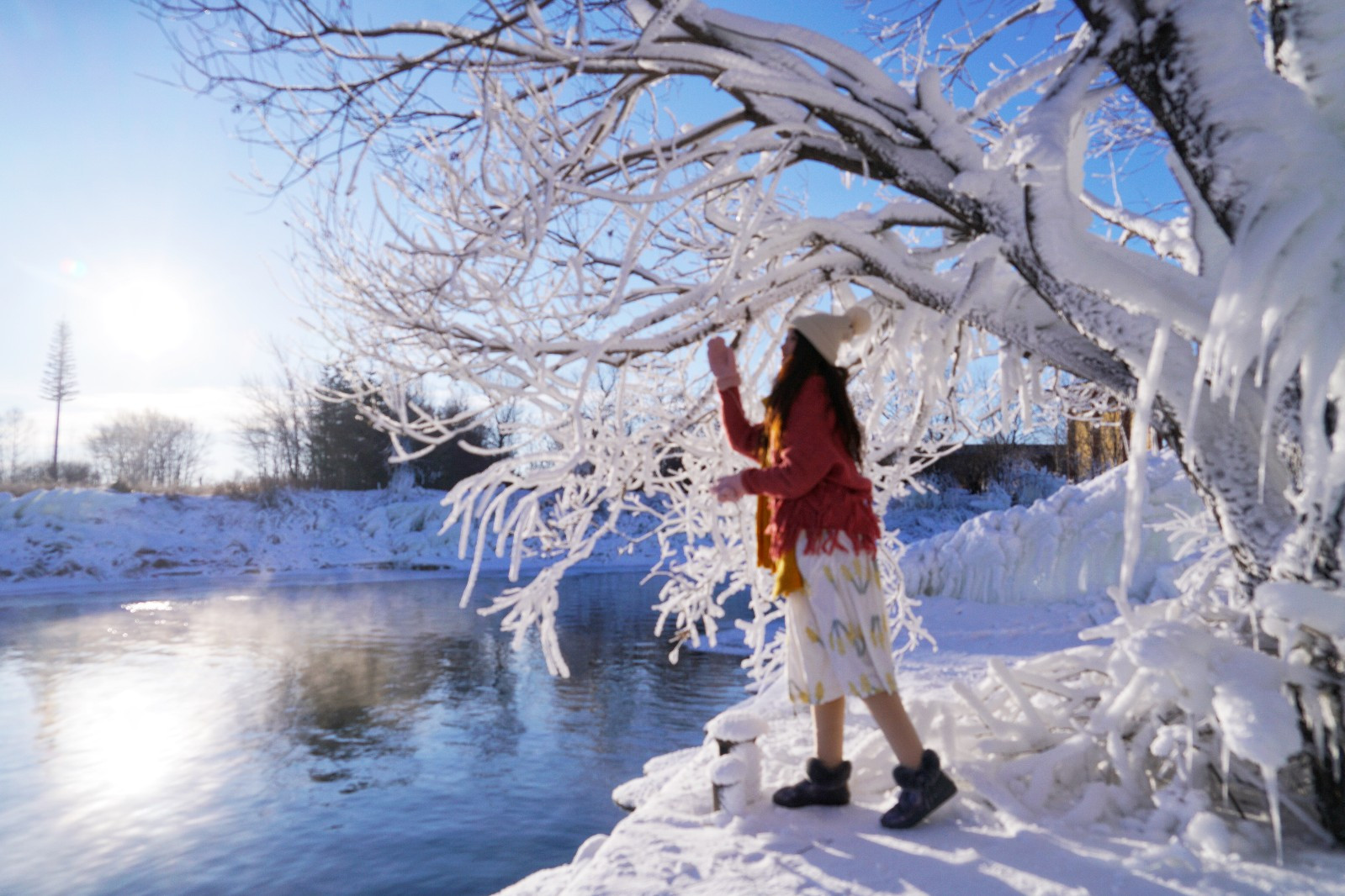 穿越零下30度的冰雪，沿着黑河去俄罗斯