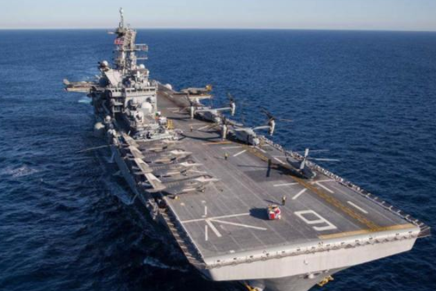 第5艘&ldquo;航母&rdquo;抵达东海，可搭载20架F35B，基地离我国不到700公里