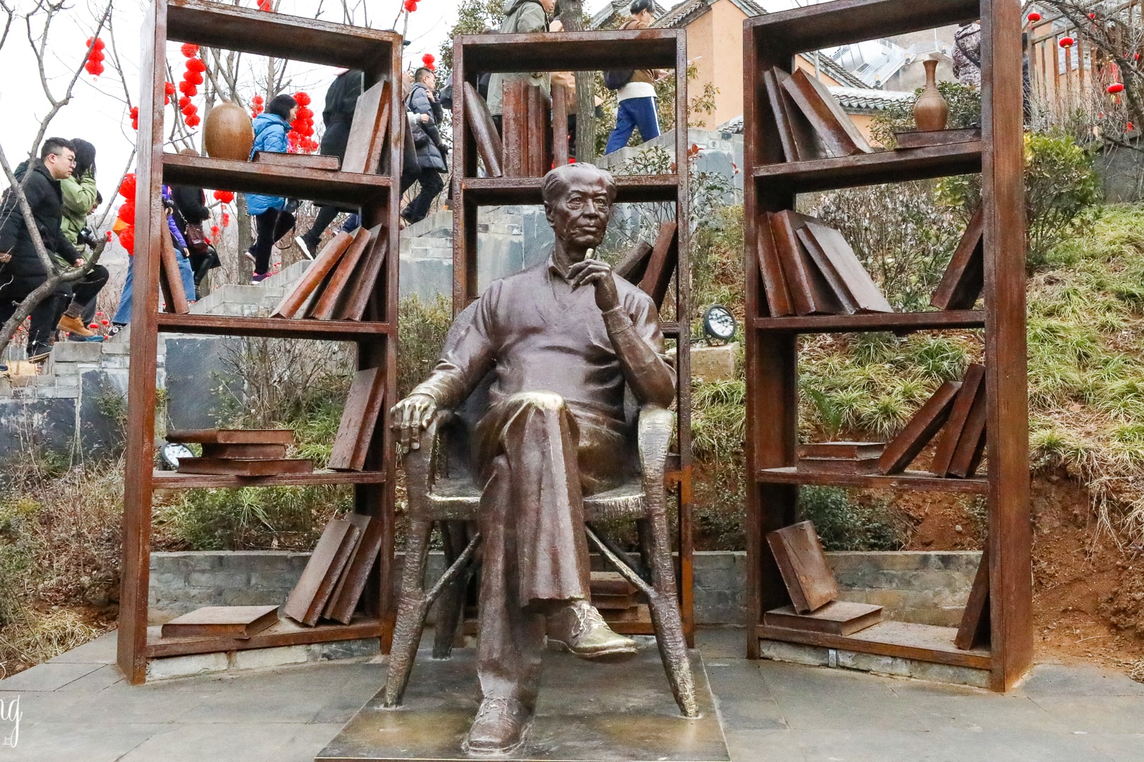 位于蓝田影视城“仿照”的作家陈忠实故居，知名度比真正故居高