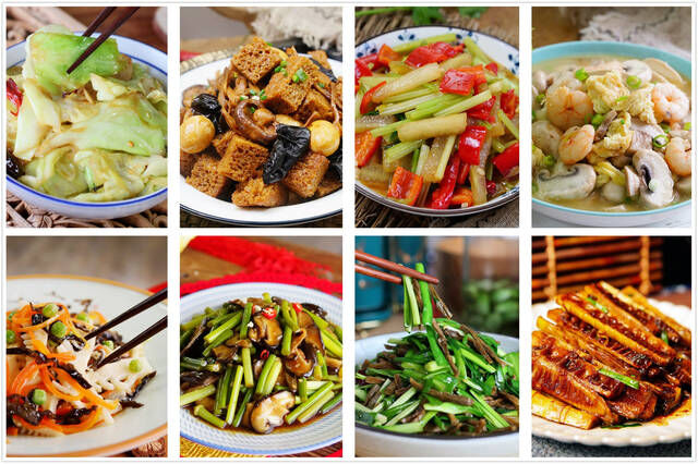 春节家里来客人，8道“巧搭配”的素菜小炒，照着做待客不发愁