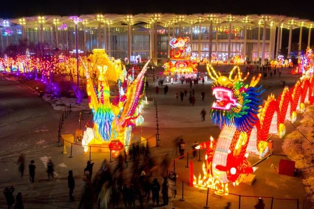 首届大型世园庙会惊艳亮相，龙庆峡冰灯再也不是延庆唯一亮点